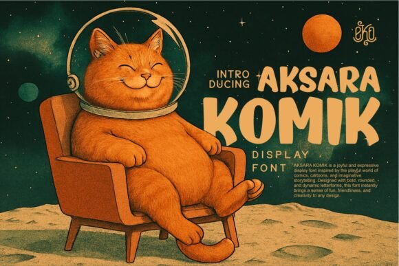 Aksara Komik: Bold Fonts for Dynamic Design