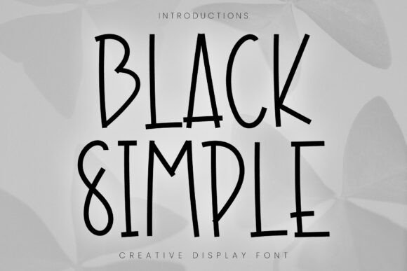 Black Simple: Elevating Design with Whimsical Charm and Clarity