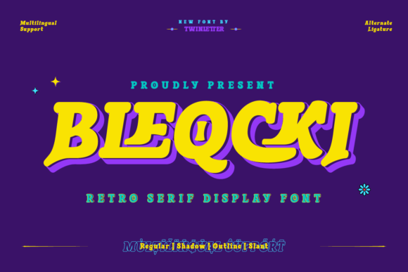 Bleqcki: Reviving the Strength and Beauty of Retro Serif Typography