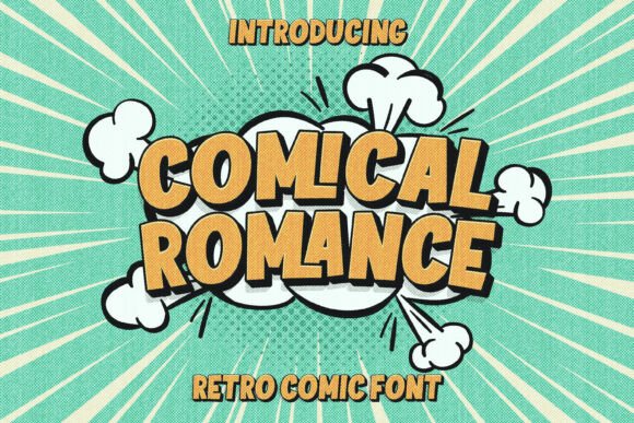 Comical Romance: Elevating Design with Playful Pop-Art Typography