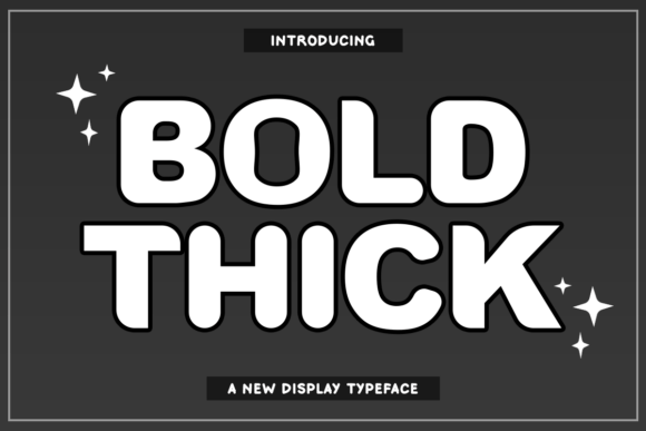 Commanding Attention in a Crowded Visual Landscape with Bold Thick