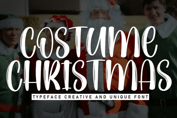 Costume Christmas: A Festive Brush Font for Holiday Design