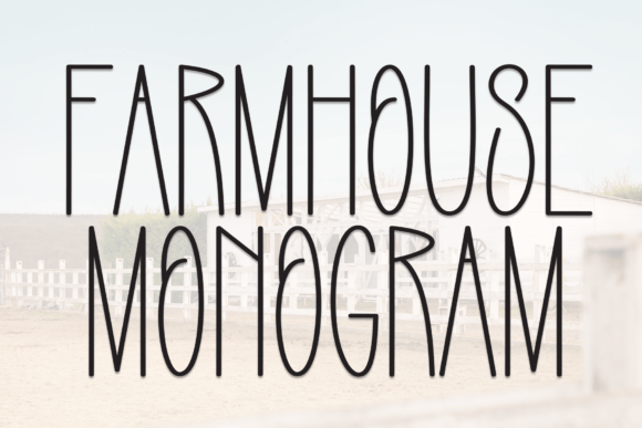 Farmhouse Monogram: Elevating Rustic Design with Handwritten Charm
