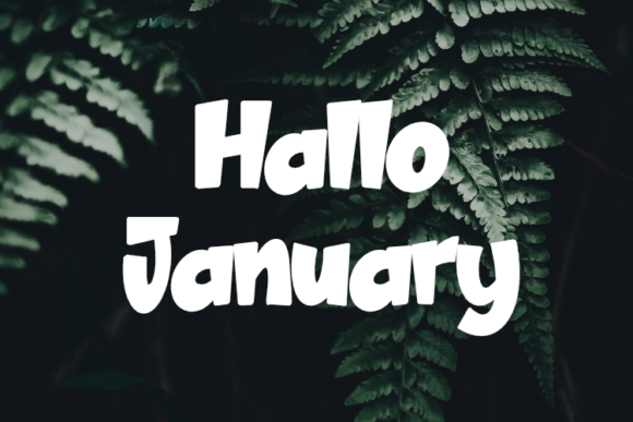 Hallo January: Bold Typography for Modern Design