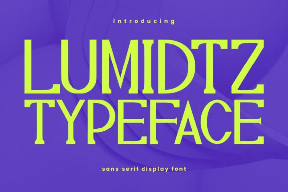 Make a Bold Statement with Lumidtz Font