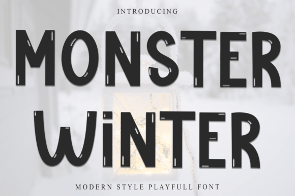 Monster Winter: Bold Icy Typography for Design