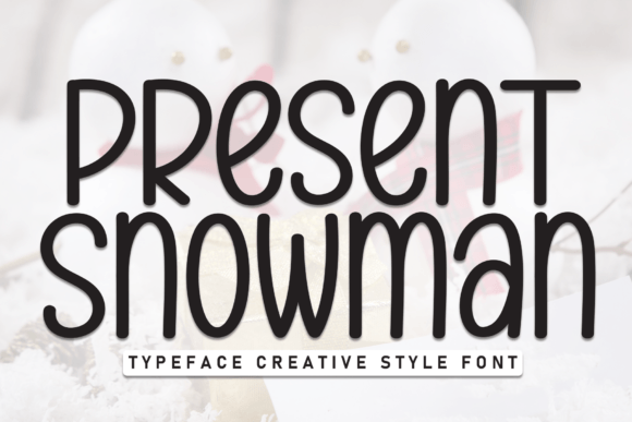 Present Snowman: A Playful Holiday Font