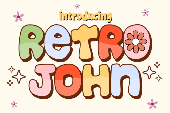 Retro John: Whimsical Charm for Bold Designs