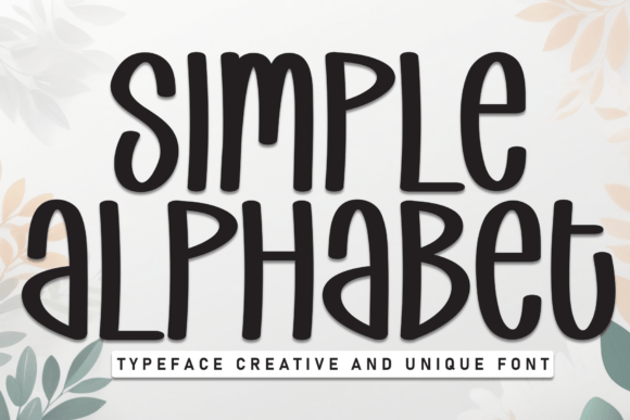 Simple Alphabet: Whimsical Warmth for Modern Design