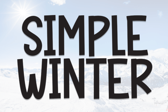 Simple Winter: Integrating Bold Display Typography into Modern Design Workflows
