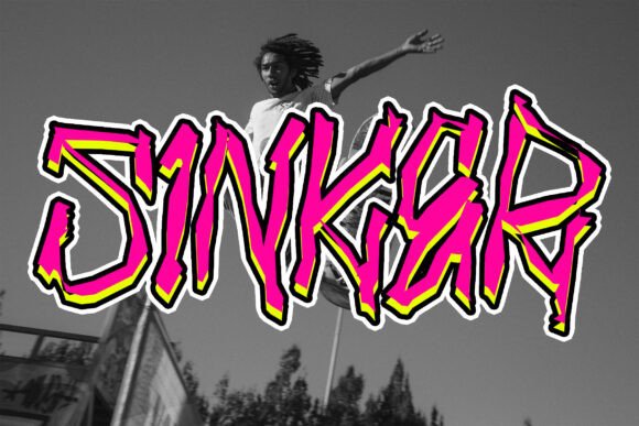 Sinker: Embracing Raw Typography for Bold Visual Identity