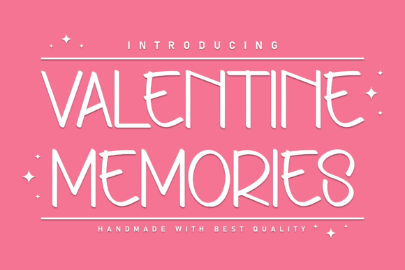 Valentine Memories: The Handwritten Font for Casual Elegance