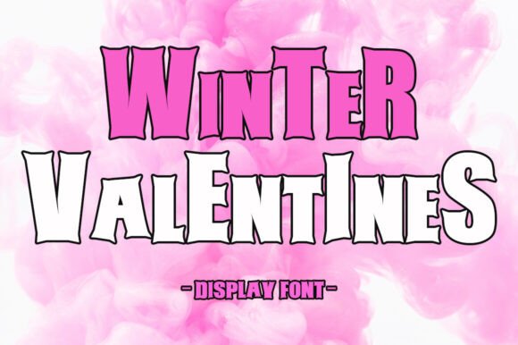 Winter Valentines: A Cheerful Display Font for Joyful Designs